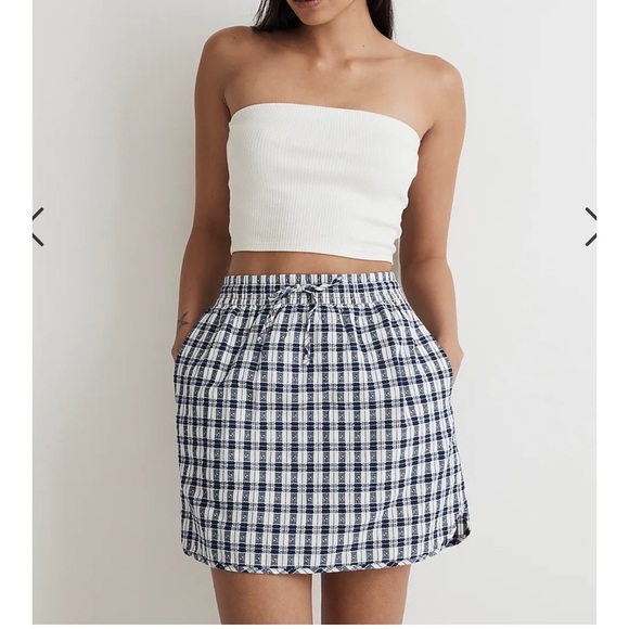 Madewell | NWT Curved Hem Mini Plaid Skirt - Picture 4 of 10